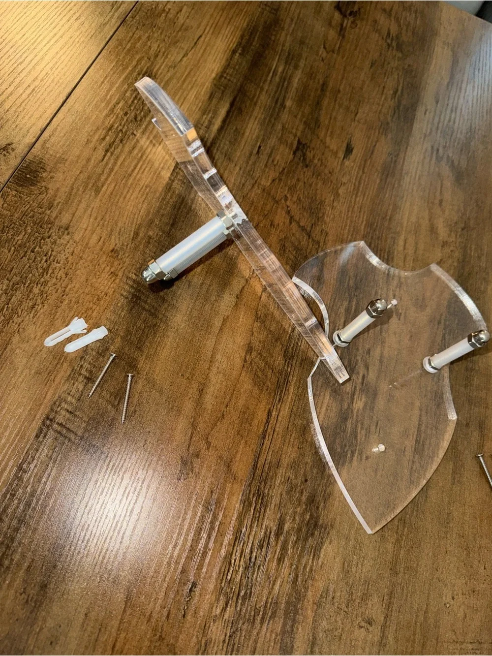 Acrylic Wall Mount Display Brackets for Swords or Knives